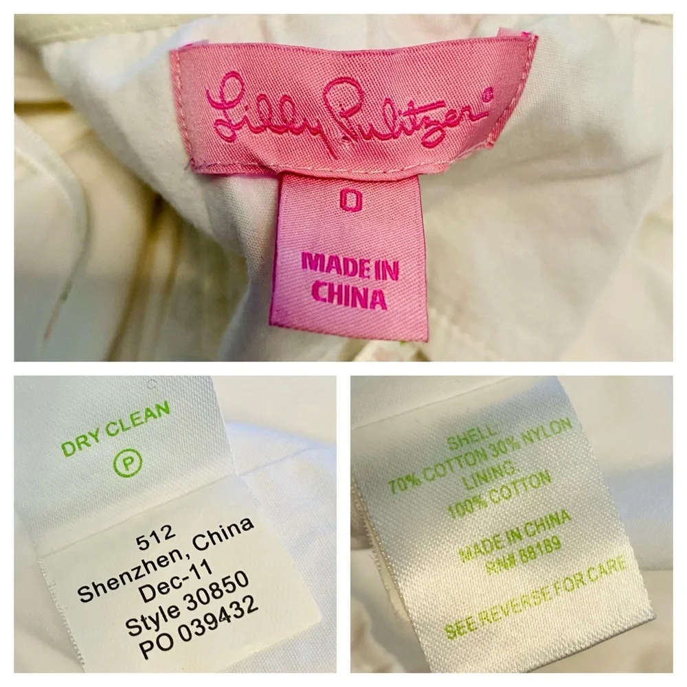 EUC Lilly Pulitzer Resort White Franco Strapless Empire Waist Dress - Picture 17 of 17